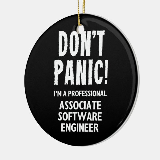 ソフトウェアエンジニアの関連付け セラミックオーナメント (左)