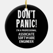 ソフトウェアエンジニアの関連付け セラミックオーナメント (裏面)