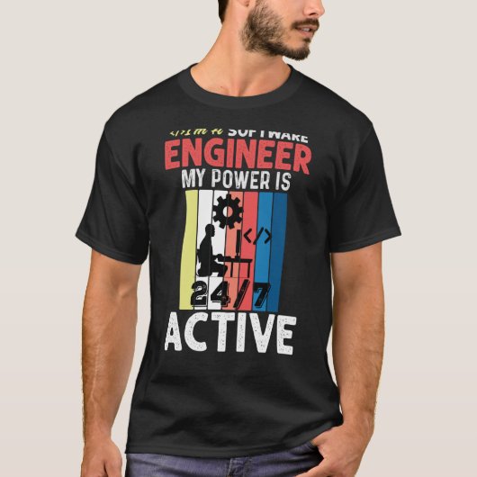 ソフトウェアエンジニアコーダプログラマSwea Tシャツ (正面)
