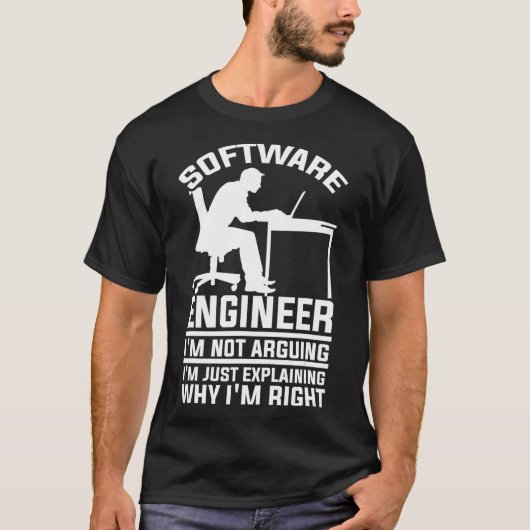 ソフトウェアエンジニアネットワーク開発者ギフト Tシャツ (正面)