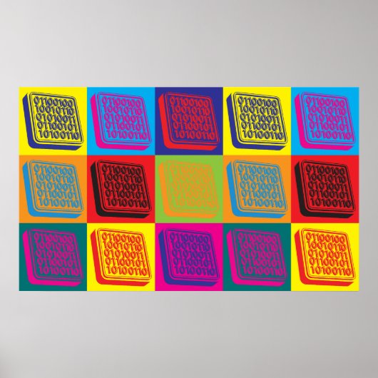 ソフトウェアエンジニアリングポップ・アートのアート ポスター (正面)