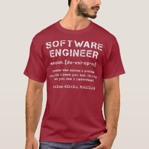 ソフトウェアエンジニア定義の問題解決 Tシャツ