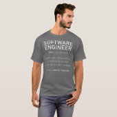 ソフトウェアエンジニア定義コーダの定義 Tシャツ (正面フル)