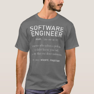 ソフトウェアエンジニア定義コーダの定義 Tシャツ