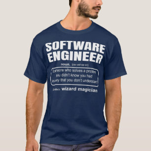 ソフトウェアエンジニア定義コーダギフト Tシャツ