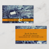 ソフトウェアエンジニア、コンピュータ名刺 名刺 (正面/裏面)