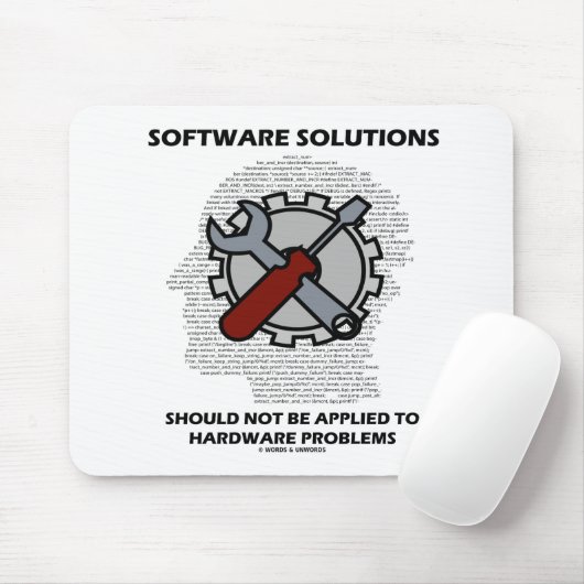 ソフトウェアソリューションをハードウェアに適用してはならない マウスパッド (マウス)