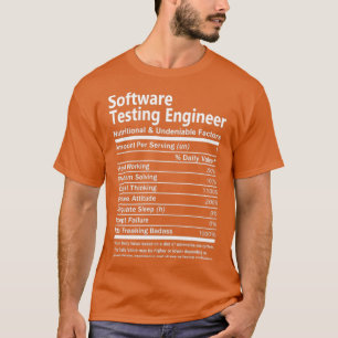 ソフトウェアテストエンジニア栄養学とアンデニアブ Tシャツ