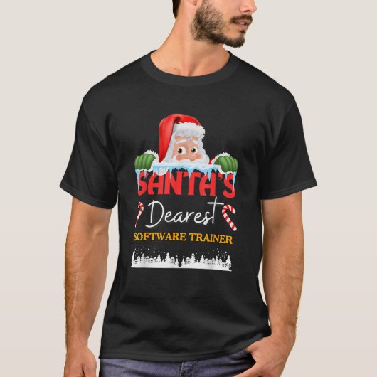 ソフトウェアトレーナークリスマスジョブワークプロフェッショナルさん Tシャツ (正面)