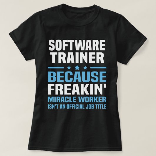 ソフトウェアトレーナー Tシャツ (デザイン正面)
