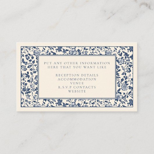 ソフトウェアヴィンテージスタイルフローラ詳細 エンクロージャーカード (裏面)