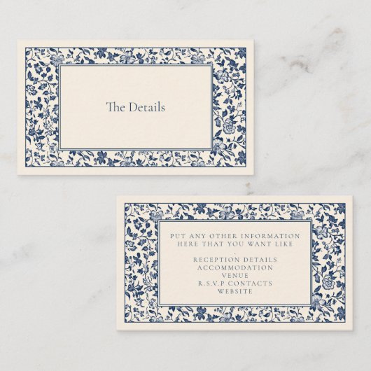 ソフトウェアヴィンテージスタイルフローラ詳細 エンクロージャーカード (正面/裏面)