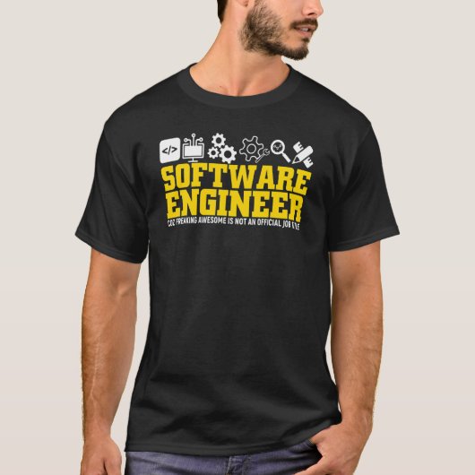 ソフトウェア技術者のソフトウェアエンジニアリングギーク Tシャツ (正面)