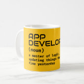 ソフトウェア開発おもしろい者ジョブ定義 コーヒーマグカップ (正面左)