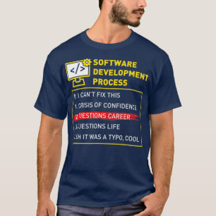 ソフトウェア開発プロセスエンジニア開発者 Tシャツ