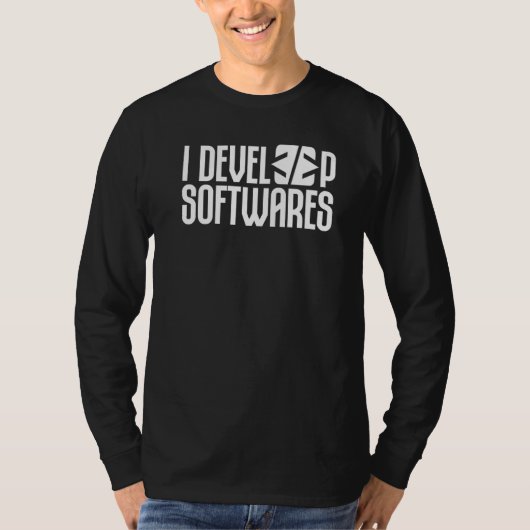 ソフトウェア開発技術者プログラマを開発 Tシャツ (正面)
