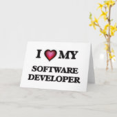 ソフトウェア開発者が大好き カード (黄色い花)