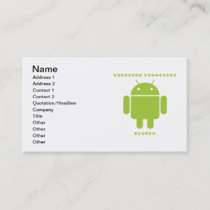 ソフトウェア開発者の内部(虫のDroidのフォントの手紙) 名刺