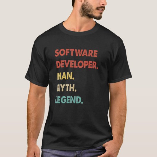 ソフトウェア開発者の神話の伝説1 Tシャツ (正面)