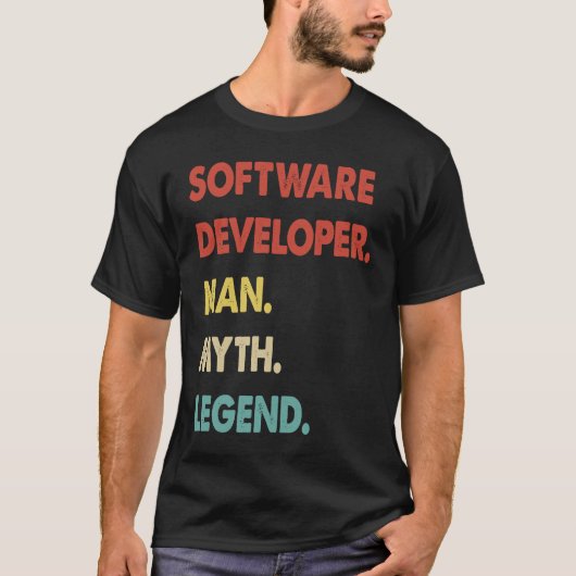 ソフトウェア開発者の神話の伝説1 Tシャツ (正面)