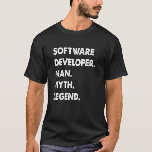 ソフトウェア開発者の神話の伝説 Tシャツ
