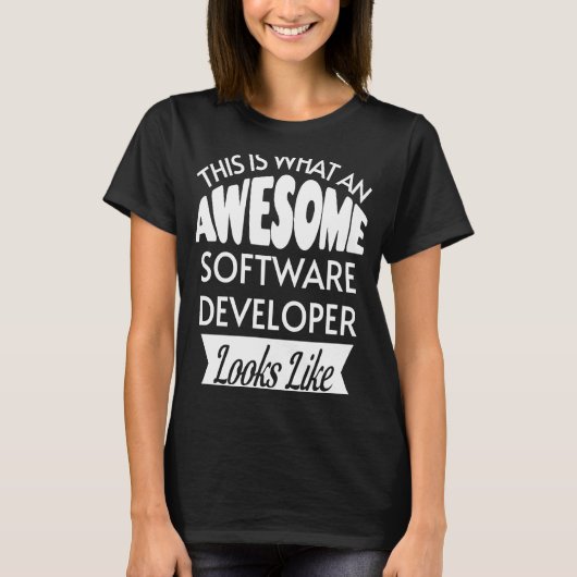 ソフトウェア開発者の素晴らし見た目はこれだ Tシャツ (正面)