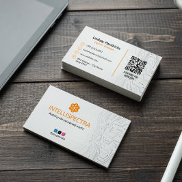 ソフトウェア開発者ビジネス | モダンシンプル白 名刺