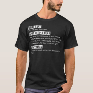 ソフトウェア開発者プログラミングおもしろいプログラムIm Tシャツ