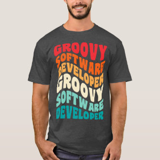 ソフトウェア開発者ヴィンテージレトロ60s 70s 80s Vibes Tシャツ