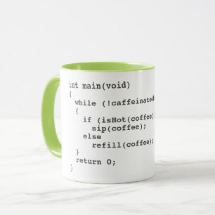 ソフトウェア開発者向けのコーヒーコードマグ マグカップ