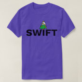 ソフトウェア開発者秘密santa swiftソフトウェア開発 tシャツ (デザイン正面)