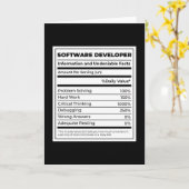 ソフトウェア開発者 面白い ニュートリトゥーナル カード (黄色い花)