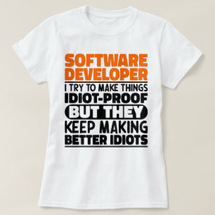 ソフトウェア開発者I Try To Make Things おもしろい クール Tシャツ