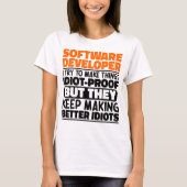 ソフトウェア開発者I Try To Make Things おもしろい クール Tシャツ (正面)