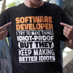 ソフトウェア開発者I Try To Make Things おもしろい クール Tシャツ