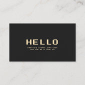 ソフトウェモダンア・エンジニア開発者ブラック・金ゴールド 名刺 (正面)