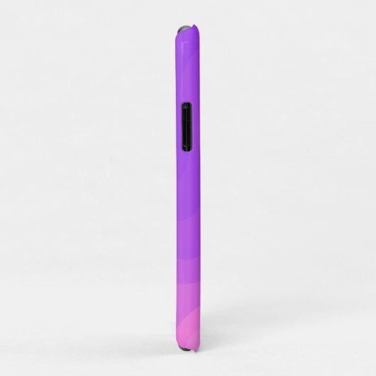 ソフトウェーブピンク紫ガーリーの名前ミニマル Case-Mate iPhoneケース (裏面/右)