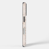 ソフトウォーターのカラーフローラブランチのニュートラルベージュ Case-Mate iPhoneケース (裏面 / 右)