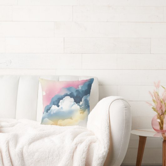 ソフトウォーターのカラーブレンドinパステルヒューズ装飾用クッション クッション (ソファ)