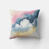 ソフトウォーターのカラーブレンドinパステルヒューズ装飾用クッション クッション (裏面)
