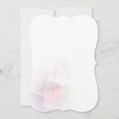 ソフトウォーターの色とゴールデンクロスバプテスマの招待 招待状 (裏面)