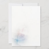 ソフトウォーターの色とゴールデンクロスバプテスマの招待 招待状 (裏面)