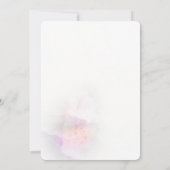 ソフトウォーターの色とゴールデンクロスバプテスマの招待 招待状 (裏面)