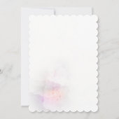 ソフトウォーターの色とゴールデンクロスバプテスマの招待 招待状 (裏面)