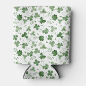 ソフトウォーターの色シャムロックパターン 缶クーラー (正面)