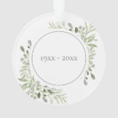 ソフトウォーターカラーの葉 25周年記念 オーナメント (裏面)