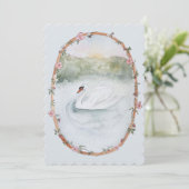 ソフトウォーターカラースワン サンキューカード (スタンド正面)