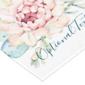 ソフトウォーターカラーパステルブルーミングサボテン ショートテーブルランナー (コーナー)