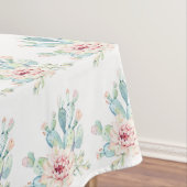 ソフトウォーターカラーパステルブルーミングサボテン テーブルクロス (インサイチュ)