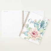 ソフトウォーターカラーパステルブルーミングサボテン プランナー手帳 (ディスプレー)